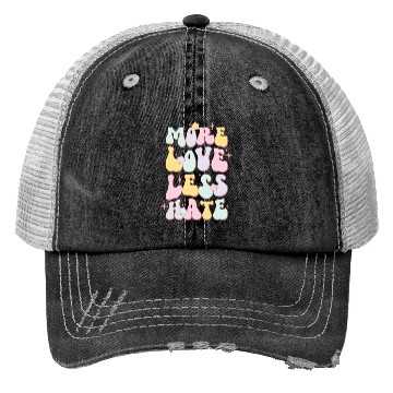 Discover More Love Less Hate, LGBT Pride Month Trucker Hats