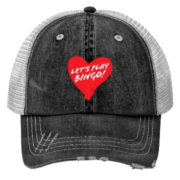 Discover Fun Heart Bingo Player Trucker Hats