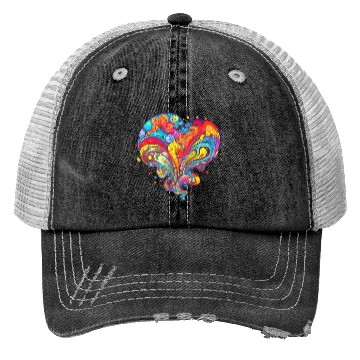 Discover Psychedelic Love Trucker Hats