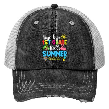 Discover Teacher Life Messy Bun Back To School - First Day Trucker Hats