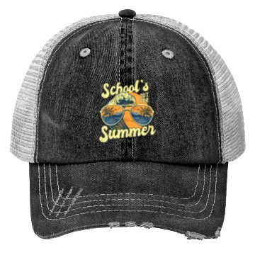 Discover Schools Out For Summer For Teacher Cool Last Day V Trucker Hats