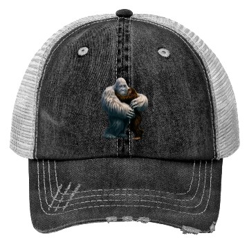 Discover Yeti hugs Bigfoot Trucker Hats