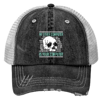 Discover Cyber Hacker Computer Security Expert Trucker Hats