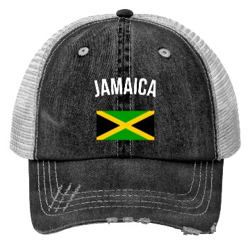 Discover Jamaica Flag Jamaican Jamaica Trucker Hats