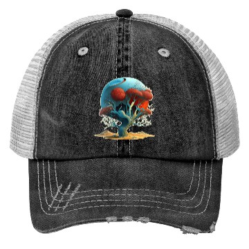 Discover Desert Crimson Dreaming Trucker Hats
