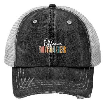 Discover Great Office Manager Leopard Pattern School Office Trucker Hats