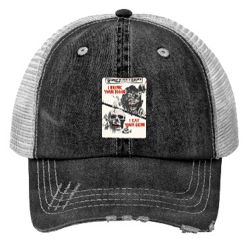 Discover Drink Blood Halloween Monster Horror Movie Trucker Hats