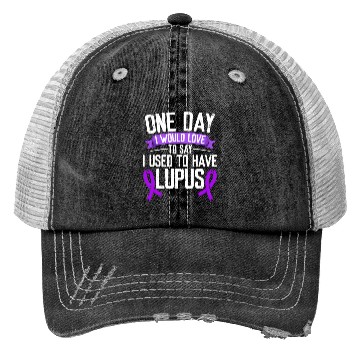 Discover Lupus Awareness Month Purple Ribbon I Used To Trucker Hats
