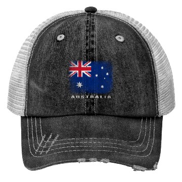 Discover Australian Flag Australia Love Trucker Hats