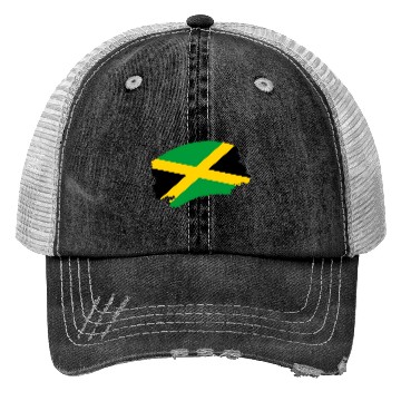 Discover Jamaica Flag Jamaican Trucker Hats