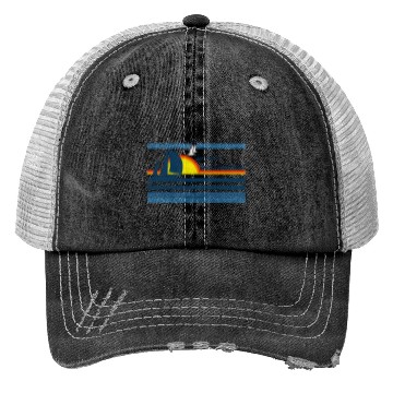 Discover Beach 70S 80S Island Sailing Sunset -Tur And Trucker Hats