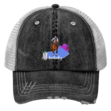 Discover Kentucky Horse Racing Derby Py Trucker Hats