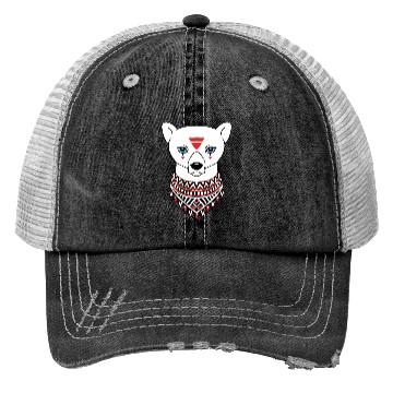 Discover Tribal Bear Trucker Hats