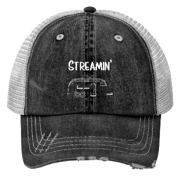 Discover Streamin' Airstream Camping Trucker Hats