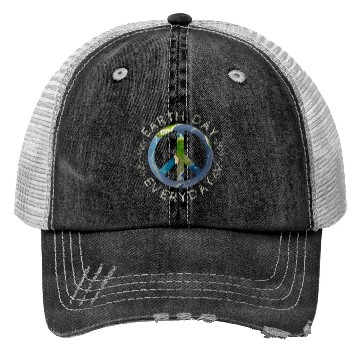 Discover Earth Day Everyday World Global Peace On Earth Trucker Hats
