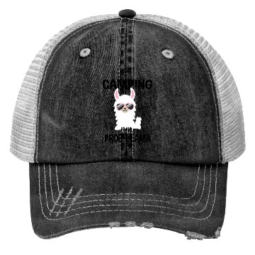 Discover Camping Is No Prob-Llama Camping Trucker Hats