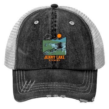 Discover Jenny Lake Wyoming Trucker Hats