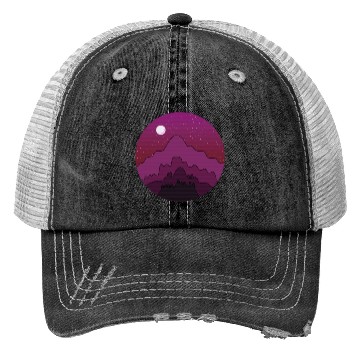 Discover Night Sky Nature Retro Trucker Hats