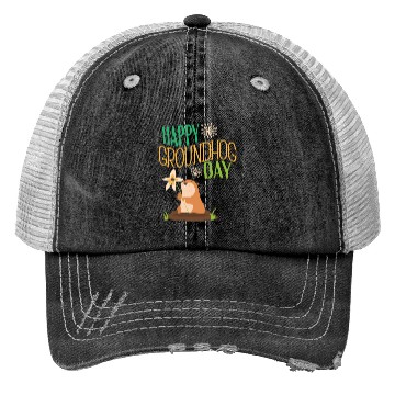 Discover Groundhog Day 2021 Happy Ground Hog Trucker Hats