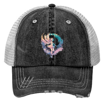 Discover Watercolor Fairy Painting Fairycore Pastel Goth Bu Trucker Hats