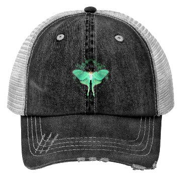Discover Luna Moth Beautiful Butterfly Insect Themed Trucker Hats