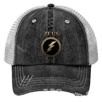 Discover Zeus Ancient Greek God Thunderbolt Trucker Hats