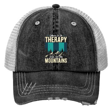 Discover Mountain love Therapy Mountains Wanderlust Trucker Hats