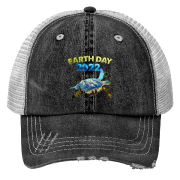 Discover Sea Turtle Earth Day Everyday 2022 Planet World Trucker Hats