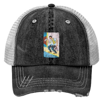 Discover Loteria El Borracho Colorful Tarot Card Trucker Hats