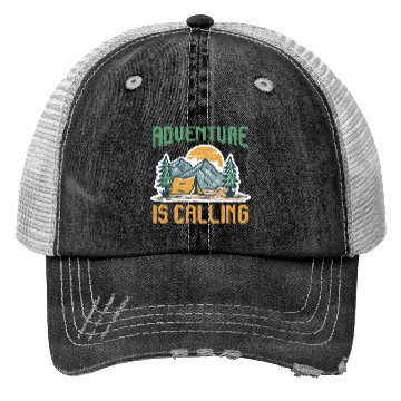 Discover Adventure is calling Mountain lover Hiking Trucker Hats