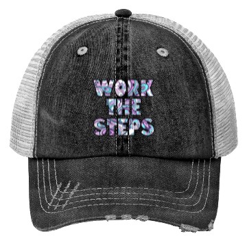 Discover Work the Steps paisley Trucker Hats