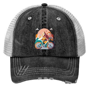 Discover Mountain Bike Trucker Hats