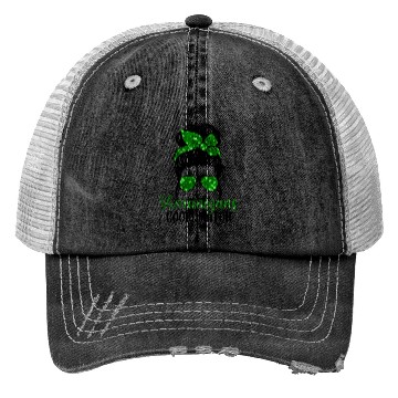 Discover Shenanigans Coordinator Messy Bun St Patric Day Trucker Hats