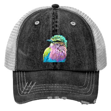 Discover Bird colored colorful bird lover Trucker Hats