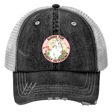 Discover Bunny For Bodily Autonomy Trucker Hats