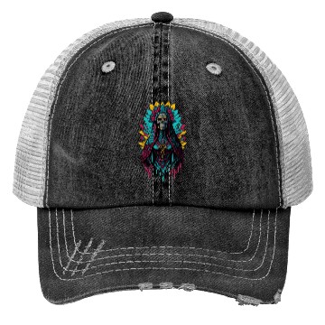 Discover Santa Muerte de Guadalupe Trucker Hats