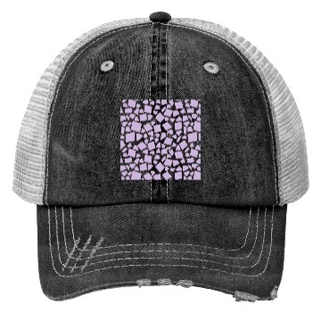 Discover Purple Geometry Pattern Trucker Hats