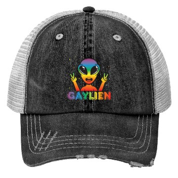 Discover Gender Lesbian Gay Trans Queer Rainbow Trucker Hats