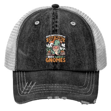 Discover Never Underestimate An Old Man With Garden Gnomes Trucker Hats