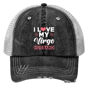Discover I love my Virgo Husband Trucker Hats