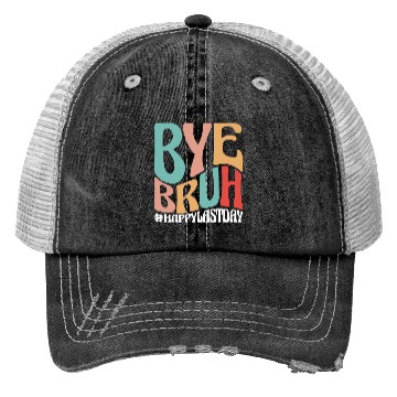 Discover Bye Bruh Teacher Trucker Hats