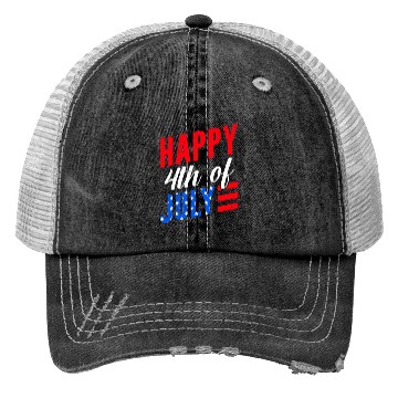 Discover Happy 4th July Independence Day America Trucker Hats
