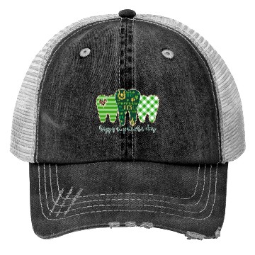 Discover 3 Three Teeth St Patrick Day Leopard Buffalo Trucker Hats