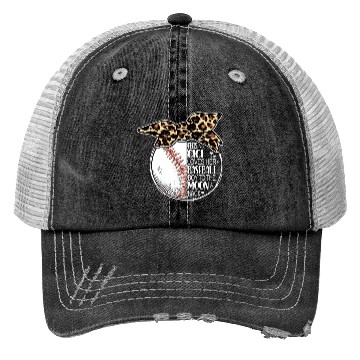Discover Baseball Gigi Vintage Leopard Messy Bun Trucker Hats