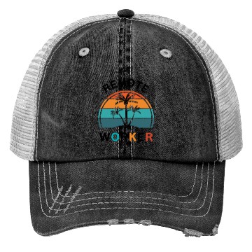 Discover Digital nomad = Remote worker Trucker Hats
