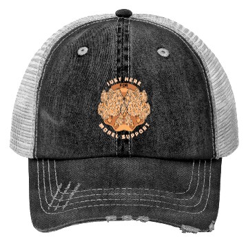 Discover Mushrooms Just Here For Morel Support Trucker Hats