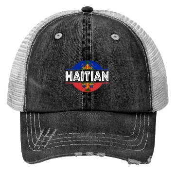 Discover Haitian Flag Haiti Coat Of Arm Ayiti Day Pride Trucker Hats