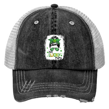 Discover One Lucky Mama St Patric Day Mom Mother Shamrock Trucker Hats