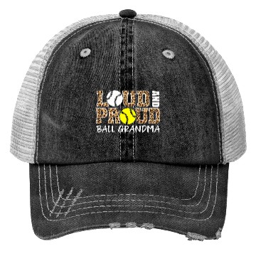 Discover Loud And Proud Baseball Softball Grandma Ball Trucker Hats