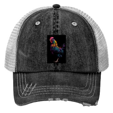 Discover Chicken Colorful Farmer Trucker Hats